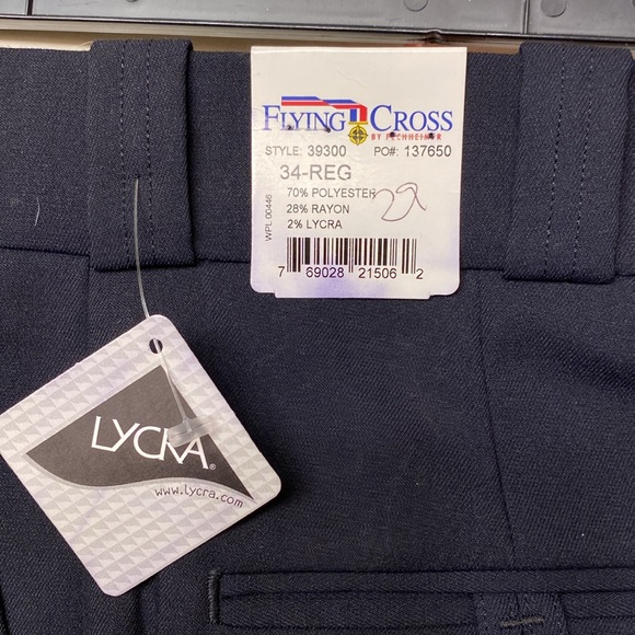 Flying Cross , style 39300 , PO# 137650 LAPD Navy, 34x32, NWT. - Picture 3 of 7